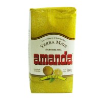 Yerba mate saborizada con limon Amanda 500 gr